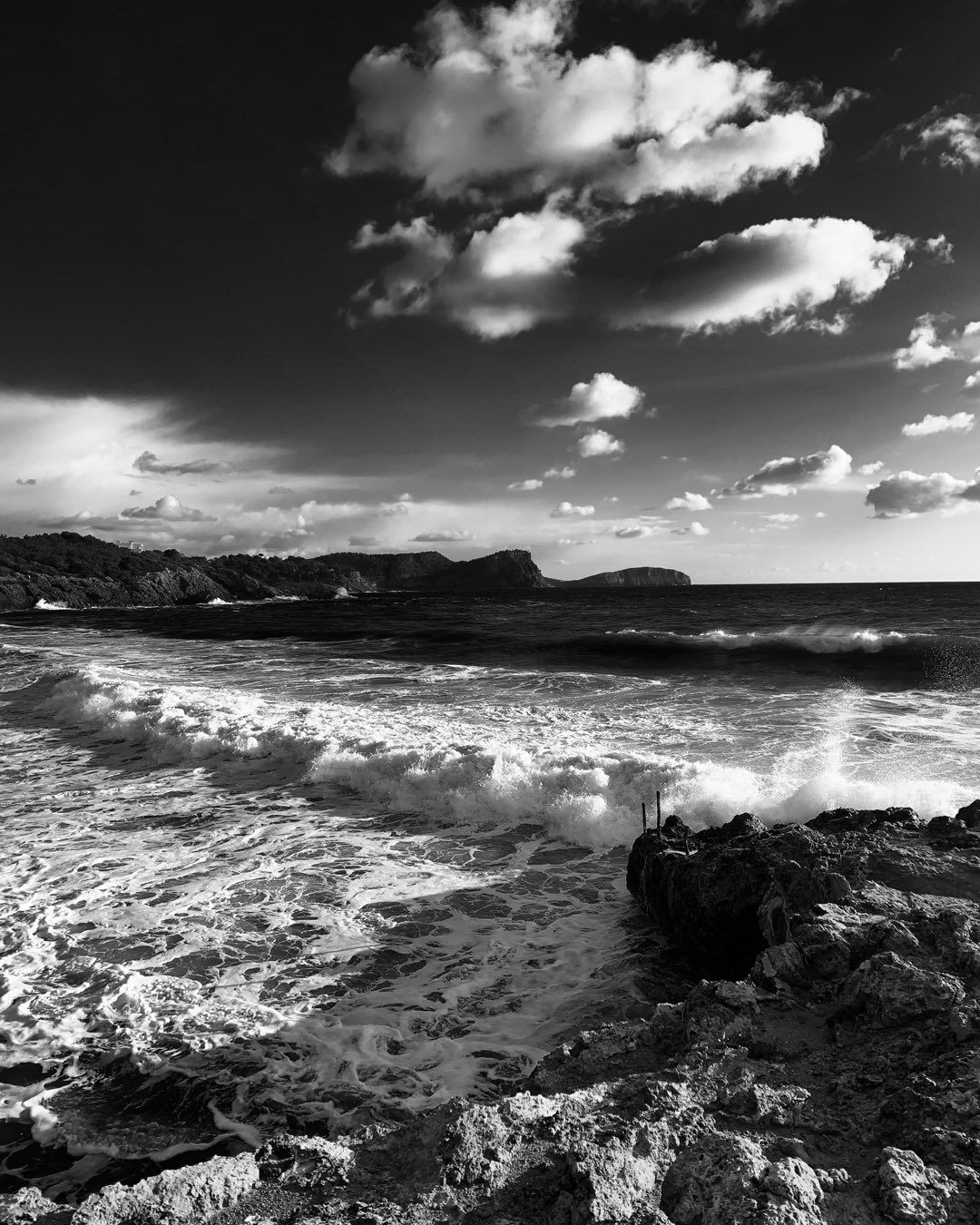 Good swell at Cala nova Ibiza today